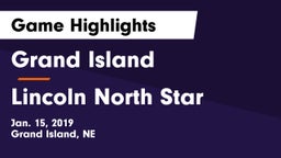 Grand Island  vs Lincoln North Star Game Highlights - Jan. 15, 2019