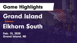 Grand Island  vs Elkhorn South  Game Highlights - Feb. 15, 2020