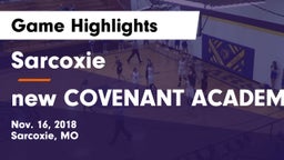 Sarcoxie  vs new COVENANT ACADEMY Game Highlights - Nov. 16, 2018