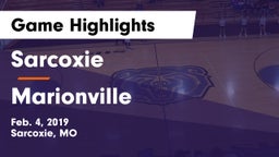 Sarcoxie  vs Marionville  Game Highlights - Feb. 4, 2019