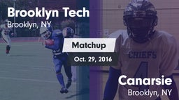 Matchup: Brooklyn Tech High vs. Canarsie  2016