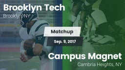 Matchup: Brooklyn Tech High vs. Campus Magnet  2017