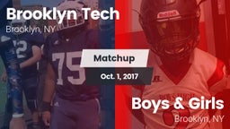 Matchup: Brooklyn Tech High vs. Boys & Girls  2017