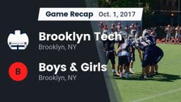 Recap: Brooklyn Tech  vs. Boys & Girls  2017