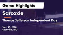 Sarcoxie  vs Thomas Jefferson Independent Day   Game Highlights - Jan. 13, 2020