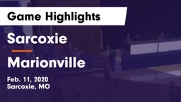 Sarcoxie  vs Marionville  Game Highlights - Feb. 11, 2020