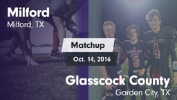 Matchup: Milford  vs. Glasscock County  2016