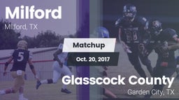 Matchup: Milford  vs. Glasscock County  2017