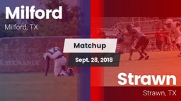 Matchup: Milford  vs. Strawn  2018