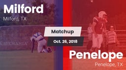 Matchup: Milford  vs. Penelope  2018