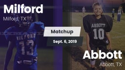 Matchup: Milford  vs. Abbott  2019