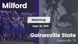 Matchup: Milford  vs. Gainesville State  2019