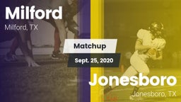 Matchup: Milford  vs. Jonesboro  2020