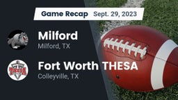 Recap: Milford  vs. Fort Worth THESA 2023