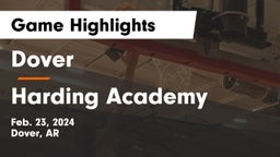 Dover  vs Harding Academy  Game Highlights - Feb. 23, 2024