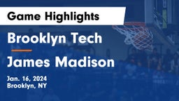 Brooklyn Tech  vs James Madison  Game Highlights - Jan. 16, 2024
