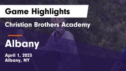 Christian Brothers Academy  vs Albany  Game Highlights - April 1, 2023