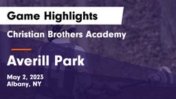 Christian Brothers Academy  vs Averill Park  Game Highlights - May 2, 2023