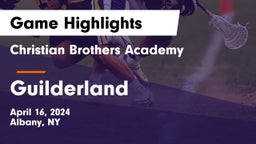 Christian Brothers Academy vs Guilderland  Game Highlights - April 16, 2024