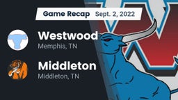 Recap: Westwood  vs. Middleton  2022