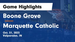 Boone Grove  vs Marquette Catholic  Game Highlights - Oct. 31, 2023