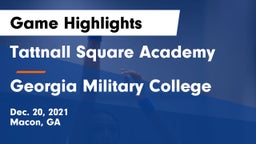 Tattnall Square Academy  vs Georgia Military College  Game Highlights - Dec. 20, 2021