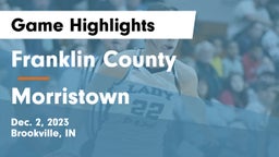 Franklin County  vs Morristown  Game Highlights - Dec. 2, 2023