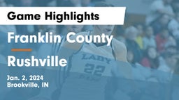 Franklin County  vs Rushville  Game Highlights - Jan. 2, 2024