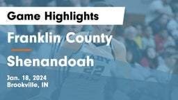 Franklin County  vs Shenandoah  Game Highlights - Jan. 18, 2024
