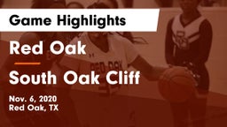 Red Oak  vs South Oak Cliff  Game Highlights - Nov. 6, 2020