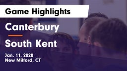 Canterbury  vs South Kent Game Highlights - Jan. 11, 2020
