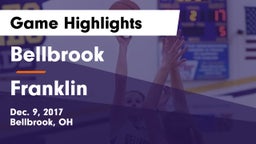 Bellbrook  vs Franklin  Game Highlights - Dec. 9, 2017