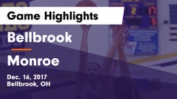 Bellbrook  vs Monroe  Game Highlights - Dec. 16, 2017