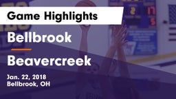 Bellbrook  vs Beavercreek  Game Highlights - Jan. 22, 2018