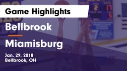 Bellbrook  vs Miamisburg  Game Highlights - Jan. 29, 2018