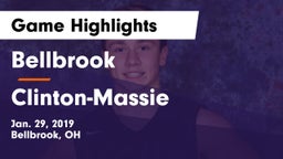 Bellbrook  vs Clinton-Massie  Game Highlights - Jan. 29, 2019