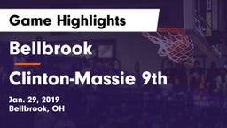 Bellbrook  vs Clinton-Massie 9th Game Highlights - Jan. 29, 2019