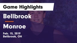 Bellbrook  vs Monroe  Game Highlights - Feb. 15, 2019