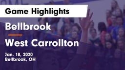 Bellbrook  vs West Carrollton  Game Highlights - Jan. 18, 2020