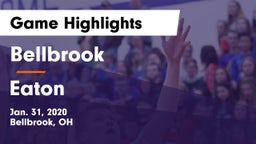 Bellbrook  vs Eaton  Game Highlights - Jan. 31, 2020