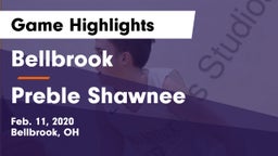 Bellbrook  vs Preble Shawnee  Game Highlights - Feb. 11, 2020