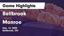 Bellbrook  vs Monroe  Game Highlights - Feb. 14, 2020