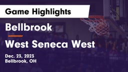 Bellbrook  vs West Seneca West  Game Highlights - Dec. 23, 2023