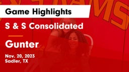 S & S Consolidated  vs Gunter Game Highlights - Nov. 20, 2023