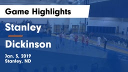 Stanley  vs Dickinson  Game Highlights - Jan. 5, 2019