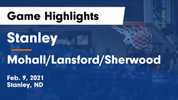 Stanley  vs Mohall/Lansford/Sherwood  Game Highlights - Feb. 9, 2021