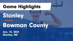 Stanley  vs Bowman County  Game Highlights - Jan. 15, 2022