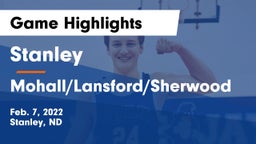 Stanley  vs Mohall/Lansford/Sherwood  Game Highlights - Feb. 7, 2022