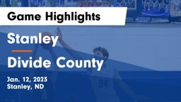 Stanley  vs Divide County  Game Highlights - Jan. 12, 2023