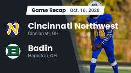 Recap: Cincinnati Northwest  vs. Badin  2020